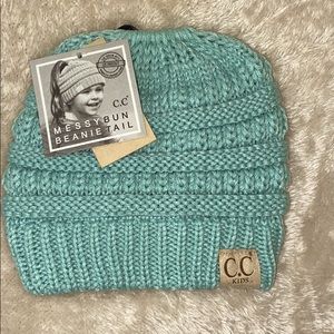 CC Kids Beanie With Ponytail Hole